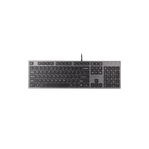 Клавиатура A4Tech KV-300H серый/черный USB slim
