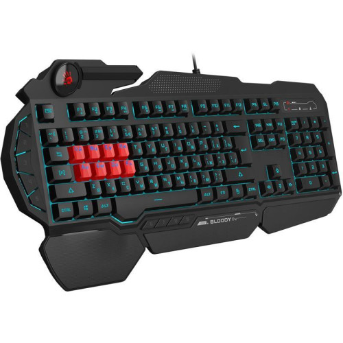 Клавиатура A4Tech Bloody B318 черный USB Multimedia for gamer LED (подставка для запястий) (B318) Клавиатура A4Tech Bloody B318 черный USB Multimedia for gamer LED (подставка для запястий) (B318)