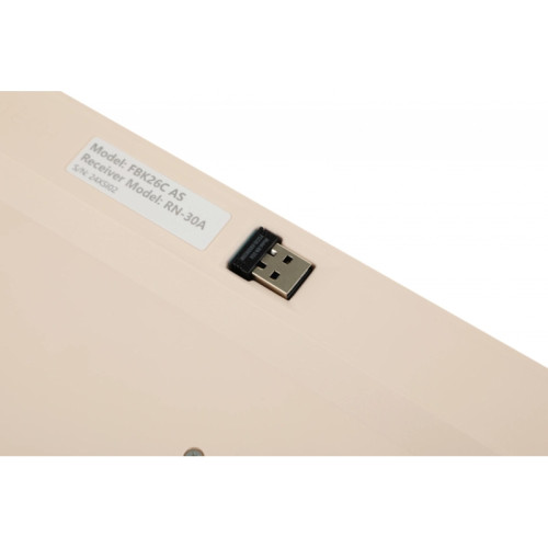 Клавиатура A4Tech Fstyler FBK26C AS бежевый USB беспроводная BT/Radio slim Multimedia (FBK26C AS)