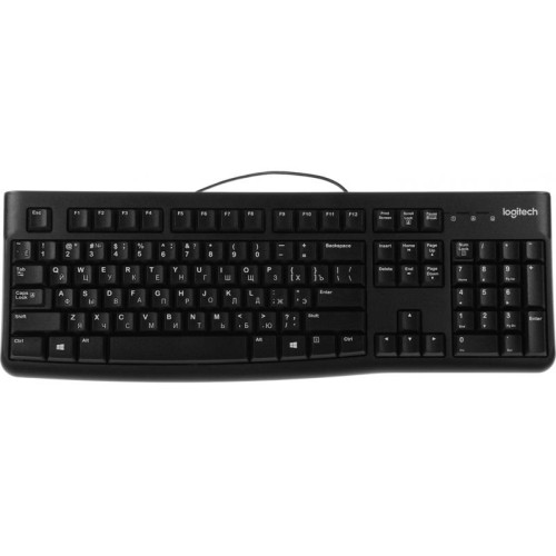 Клавиатура LOGITECH K120 ANSI EN/RU BLACK 920-002583