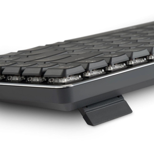 Клавиатура Oklick K615X механическая серый/серебристый USB slim Multimedia for gamer LED (1934413)