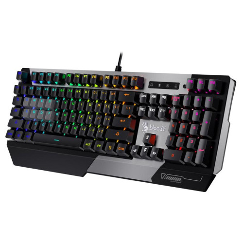 Клавиатура A4Tech Bloody B865N механическая серый/черный USB for gamer LED