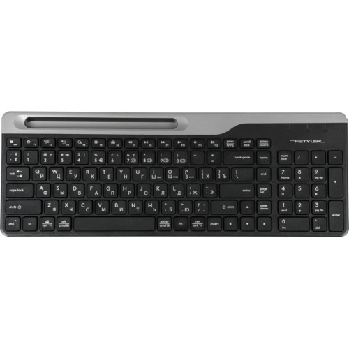 Клавиатура A4Tech Fstyler FBK25 черный/серый USB беспроводная BT/Radio slim Multimedia (FBK25 BLACK)