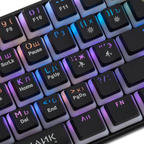 Клавиатура Oklick K763W механическая черный USB беспроводная BT/Radio Multimedia for gamer LED (1920548)