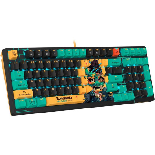 Клавиатура A4Tech Bloody AT98 Renegade механическая черный/зеленый USB for gamer LED (AT98)