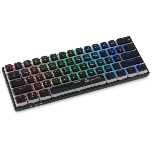 Клавиатура Oklick K763W механическая черный USB беспроводная BT/Radio Multimedia for gamer LED (1920548)