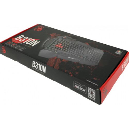 Клавиатура A4Tech Bloody B310N черный USB Multimedia for gamer LED (подставка для запястий) (B310N) Клавиатура A4Tech Bloody B310N черный USB Multimedia for gamer LED (подставка для запястий) (B310N)