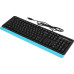 Клавиатура A4Tech Fstyler FK10 черный/синий USB (FK10 BLUE)