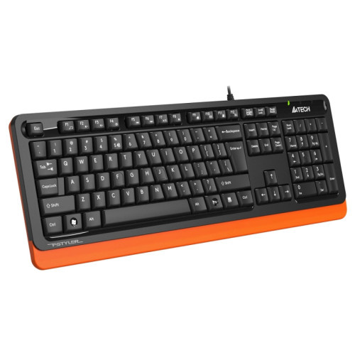 Клавиатура A4Tech Fstyler FKS10 черный/оранжевый USB (FKS10 ORANGE)
