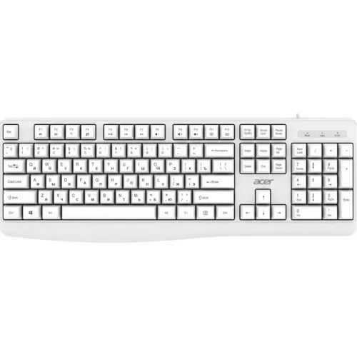 Клавиатура/ Клавиатура Acer OKW301 USB white