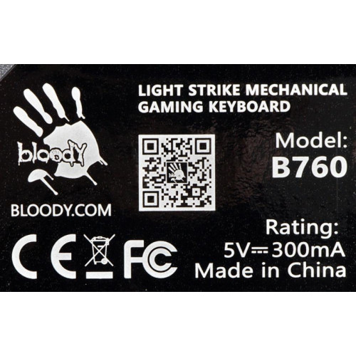Клавиатура A4Tech Bloody B760 механическая серый USB for gamer LED (B760 GREY (BLACK SWITCH)) Клавиатура A4Tech Bloody B760 механическая серый USB for gamer LED (B760 GREY (BLACK SWITCH))