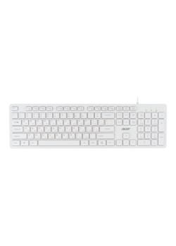 Клавиатура Acer OKW123 белый USB Multimedia (ZL.KBDEE.00D)