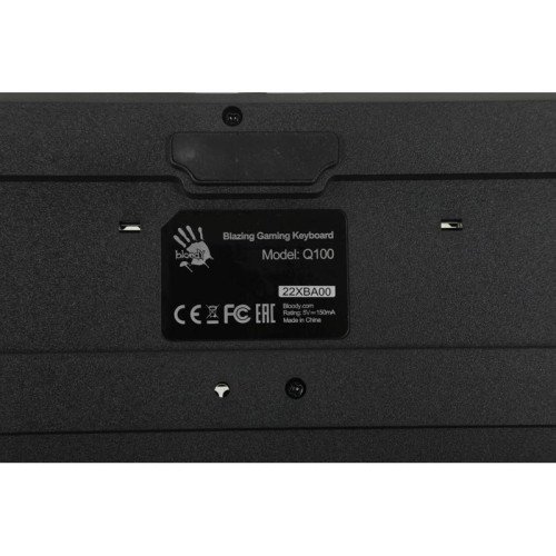 Клавиатура A4Tech Bloody Q100 черный USB Multimedia for gamer (Q100 USB)