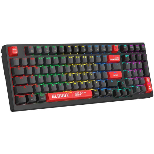 Клавиатура A4Tech Bloody WS98 механическая черный USB беспроводная BT/Radio Multimedia for gamer LED (WS98)