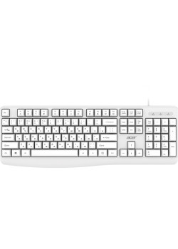 Клавиатура Acer OKW301 белый USB Multimedia для ноутбука (ZL.KBDCC.01B)