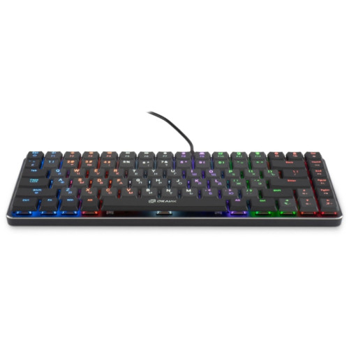 Клавиатура Oklick K615X механическая серый/серебристый USB slim Multimedia for gamer LED (1934413)