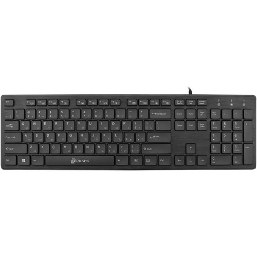 Клавиатура Oklick 520M2U черный/черный USB slim Multimedia
