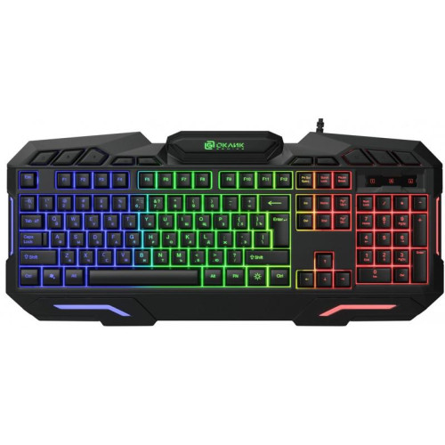 Клавиатура Oklick 700G Dynasty черный USB Multimedia for gamer LED