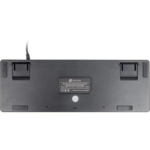 Клавиатура Oklick 969G SHOTGUN механическая черный USB Multimedia for gamer LED