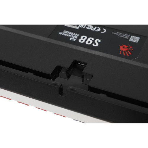 Клавиатура A4Tech Bloody S98 Sports Navy BLMS Plus механическая синий/белый USB for gamer LED (S98 SPORTS NAVY BLMS RED PLUS)
