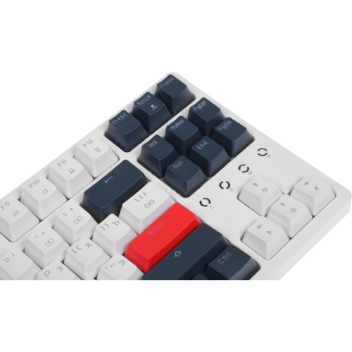 Клавиатура Acer OKW305 механическая белый USB Multimedia for gamer LED (ZL.KBDCC.01W)