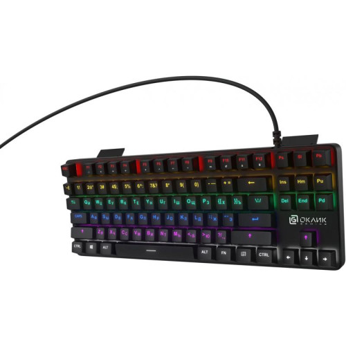 Клавиатура Oklick 969G SHOTGUN механическая черный USB Multimedia for gamer LED