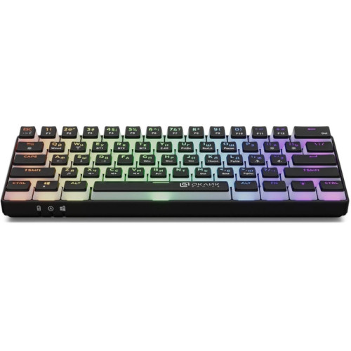 Клавиатура Oklick K763W механическая черный USB беспроводная BT/Radio Multimedia for gamer LED (1920548)
