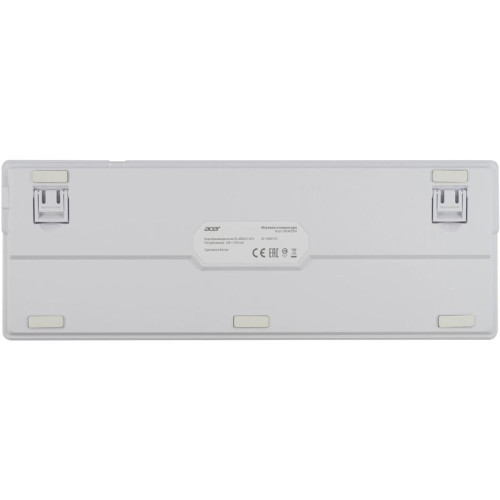 Клавиатура Acer OKW304 механическая белый USB Multimedia for gamer LED (ZL.KBDCC.01V)