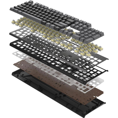 Клавиатура A4Tech Fstyler FS100 Neon механическая черный USB for gamer LED (FS100)