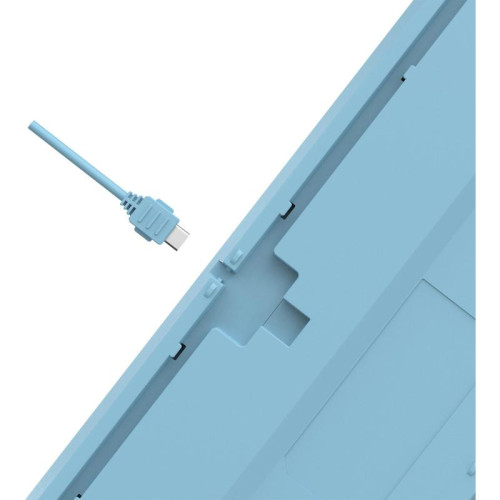 Клавиатура A4Tech Fstyler FS300 механическая белый/синий USB for gamer LED (FS300 PANDA SNOWBOARDING)