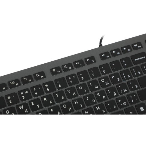 Клавиатура A4Tech Fstyler FX60 серый USB slim LED (FX60 GREY / WHITE)