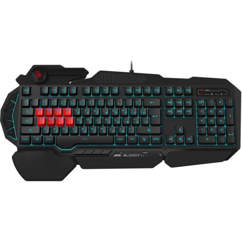 Клавиатура A4Tech Bloody B318 черный USB Multimedia for gamer LED (подставка для запястий) (B318) Клавиатура A4Tech Bloody B318 черный USB Multimedia for gamer LED (подставка для запястий) (B318)