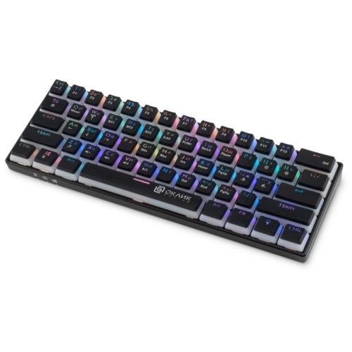 Клавиатура Oklick K763W механическая черный USB беспроводная BT/Radio Multimedia for gamer LED (1920548)