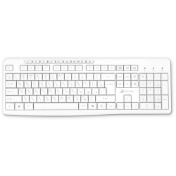 Клавиатура Oklick K225W белый USB беспроводная Multimedia (1875235)