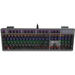 Клавиатура Oklick 970G Dark Knight механическая черный/серебристый USB for gamer LED