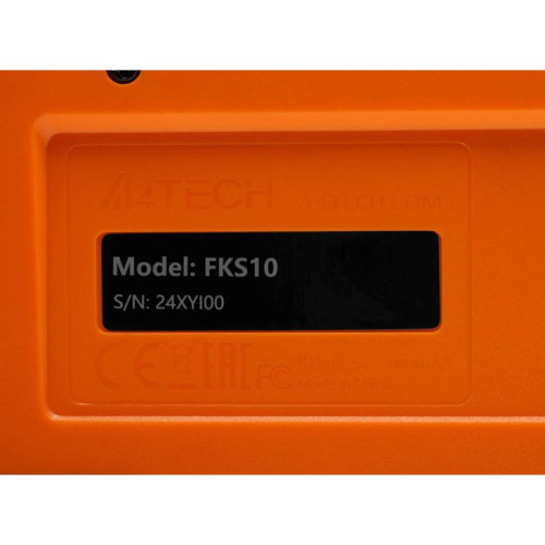 Клавиатура A4Tech Fstyler FKS10 черный/оранжевый USB (FKS10 ORANGE)