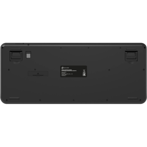 Клавиатура Oklick K257W черный USB беспроводная Multimedia (подставка для запястий) (2070286)