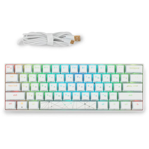 Клавиатура GMNG GG-KB505XW механическая белый USB беспроводная BT/Radio for gamer LED (1910522)