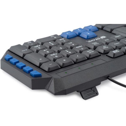 Клавиатура Oklick 750G FROST WAR черный/черный USB Multimedia for gamer (337452)