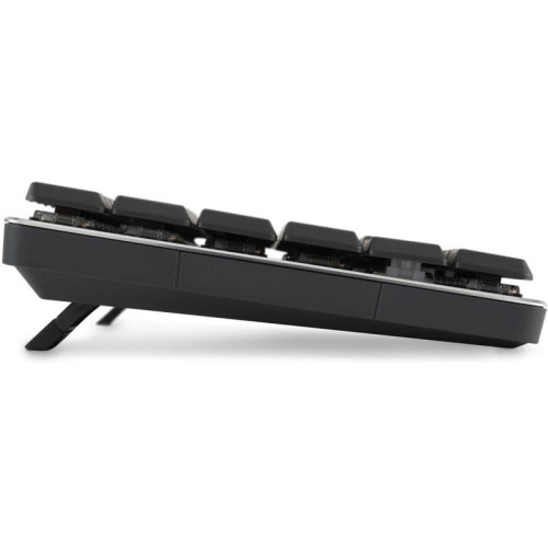 Клавиатура Oklick K615X механическая серый/серебристый USB slim Multimedia for gamer LED (1934413)