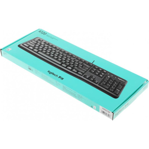 Клавиатура LOGITECH K120 ANSI EN/RU BLACK 920-002583
