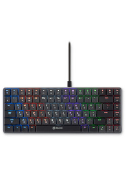 Клавиатура Oklick K615X механическая серый/серебристый USB slim Multimedia for gamer LED (1934413)