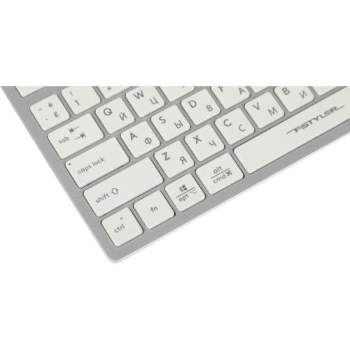 Клавиатура A4Tech Fstyler FX50 белый USB slim Multimedia (FX50 WHITE)