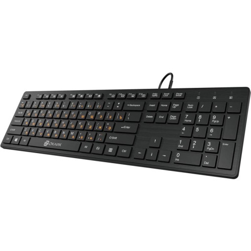 Клавиатура Oklick 520M2U черный/черный USB slim Multimedia