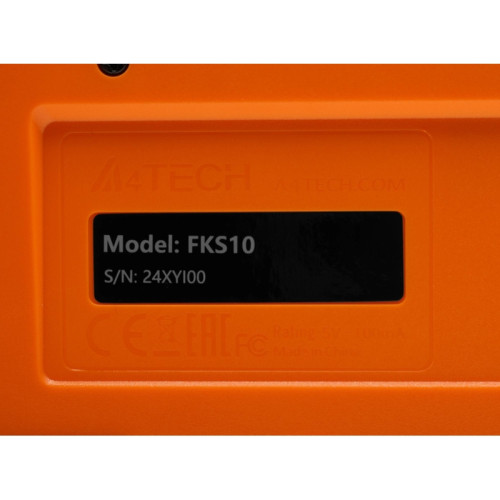 Клавиатура A4Tech Fstyler FKS10 черный/оранжевый USB (FKS10 ORANGE)