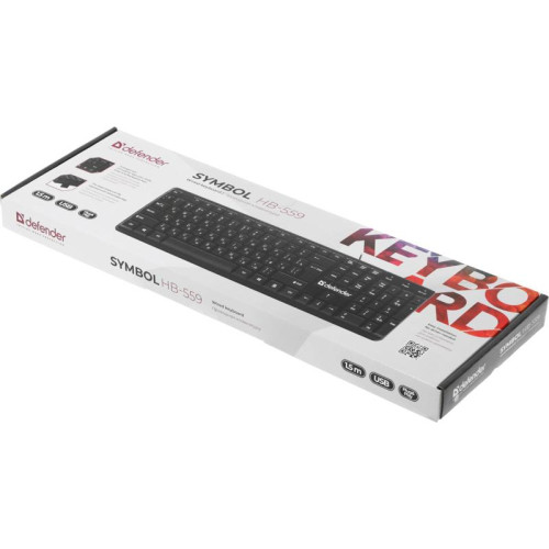 Клавиатура DEFENDER USB SYMBOL HB-559 BLACK 45559