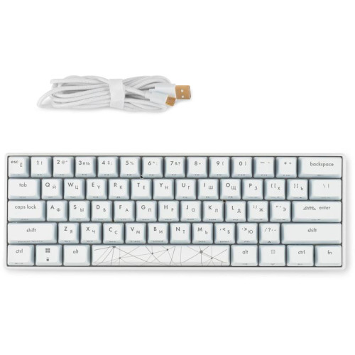 Клавиатура GMNG GG-KB505XW механическая белый USB беспроводная BT/Radio for gamer LED (1910522)