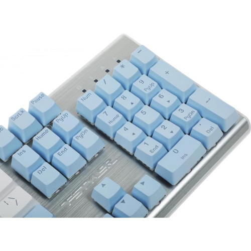 Клавиатура A4Tech Fstyler FS100 Neon механическая синий/белый USB for gamer LED (FS100)