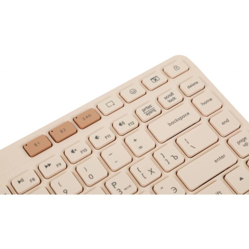 Клавиатура A4Tech Fstyler FBK26C AS бежевый USB беспроводная BT/Radio slim Multimedia (FBK26C AS)