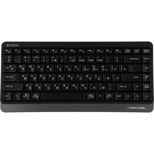 Клавиатура A4Tech Fstyler FBK11 черный/серый USB беспроводная BT/Radio slim